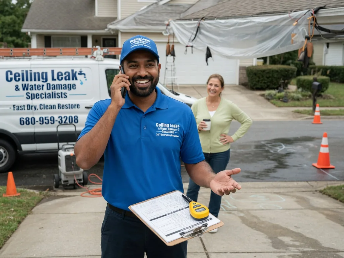 Ceiling Leak Cleanup Hobart, OK FAQs